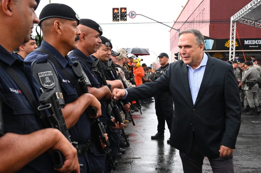 Sandro Mabel participa de lançamento da Operação Natal Seguro 2025 (Foto: Alex Malheiros)
