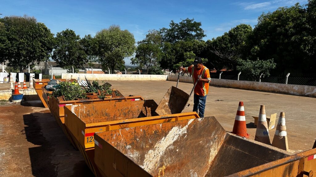 Ecoponto em Goiânia (Foto: Luciano Magalhães/Comurg)