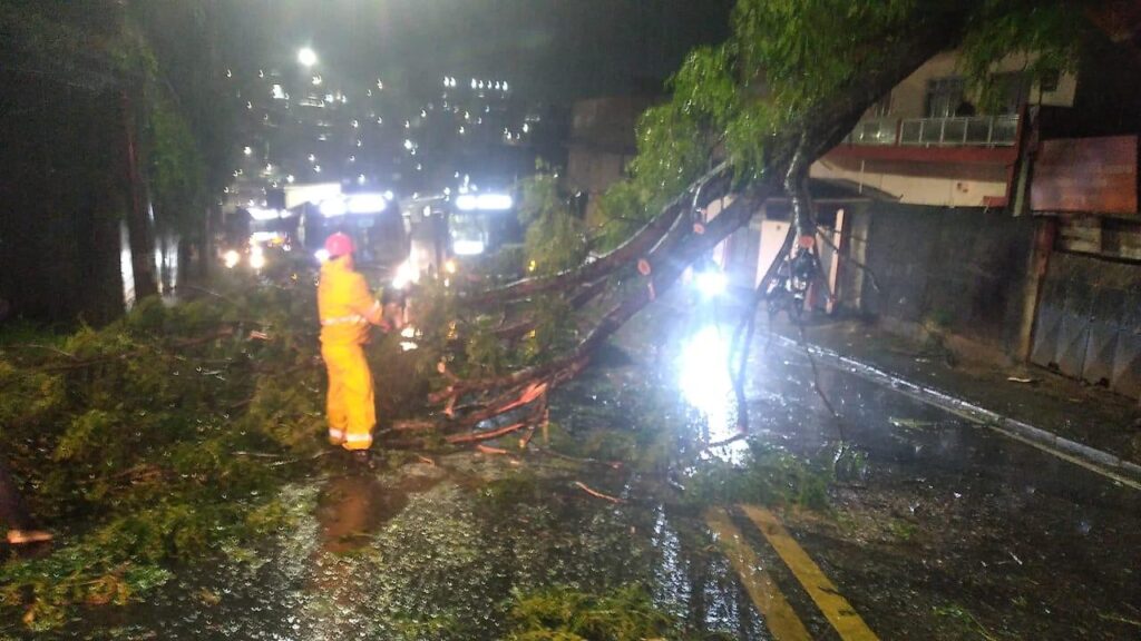 Vendaval em área atendida pela Enel-SP foi o mais prolongado em 19 anos, segundo Inmet (foto: reprodução X)
