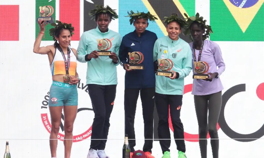 Núbia repete pódio na São Silvestre e prevê título no futuro: ‘Vou voltar e vencer essa prova’