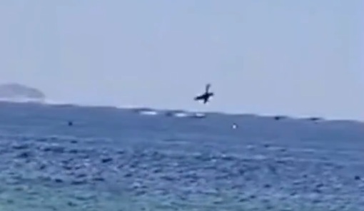 Momento da queda (foto: reprodução)