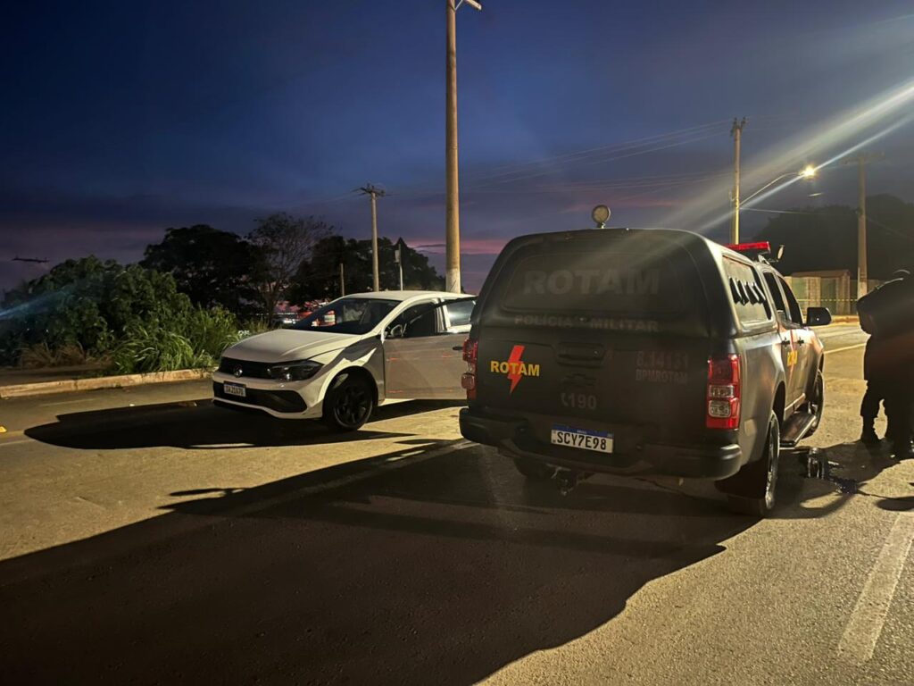 Homem morre em confronto com a Rotam em Valparaíso de Goiás (foto: Rotam)