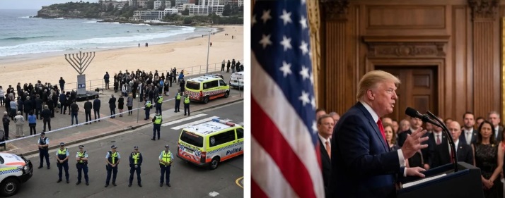 Após ataque na Austrália, Trump pede união contra ‘forças malignas do terrorismo islâmico’