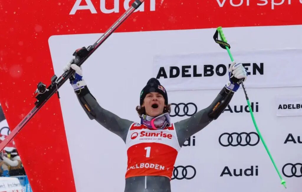 Lucas Pinheiro é prata em Copa do Mundo de Esqui Alpino, na Suíça