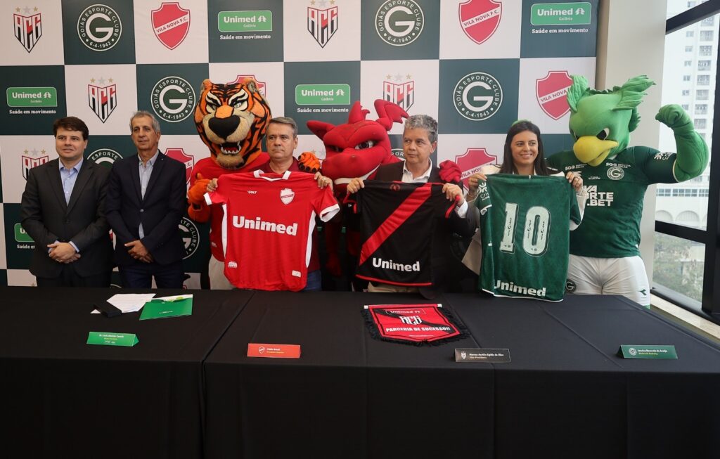 Parceria entre Unimed Goiânia e Atlético-GO, Goiás e Vila Nova é renovada para 2026