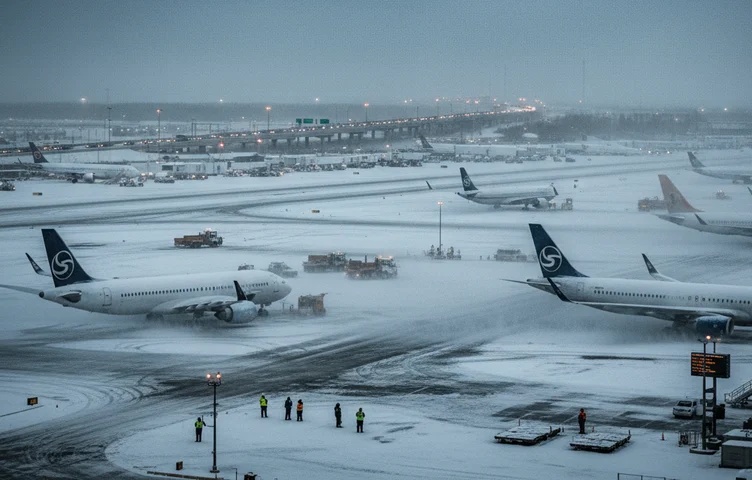 Mais de 11 mil voos já foram cancelados nos EUA devido à forte tempestade de inverno