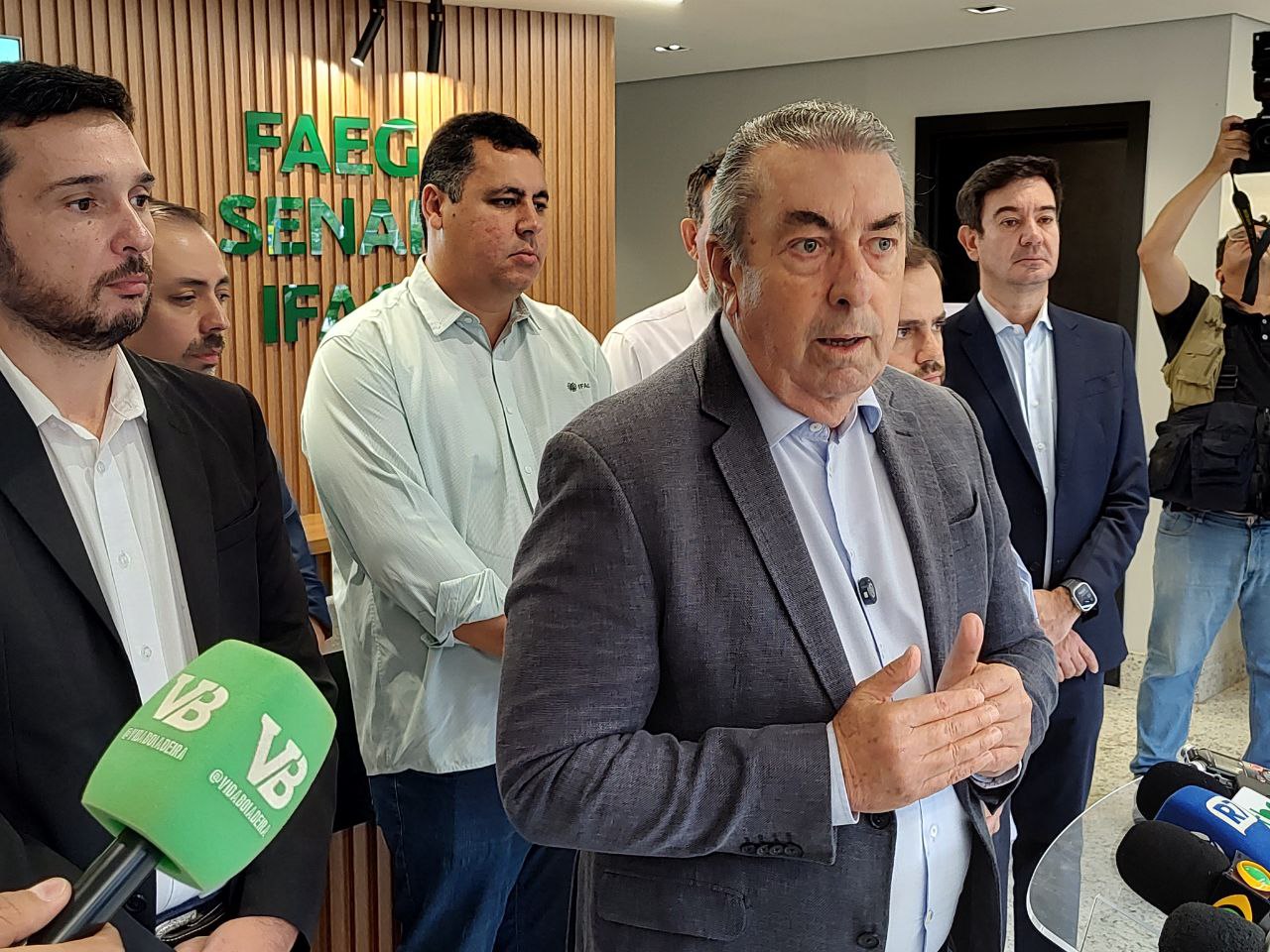 José Mário durante a coletiva (Foto: José Abrão/A Redação)