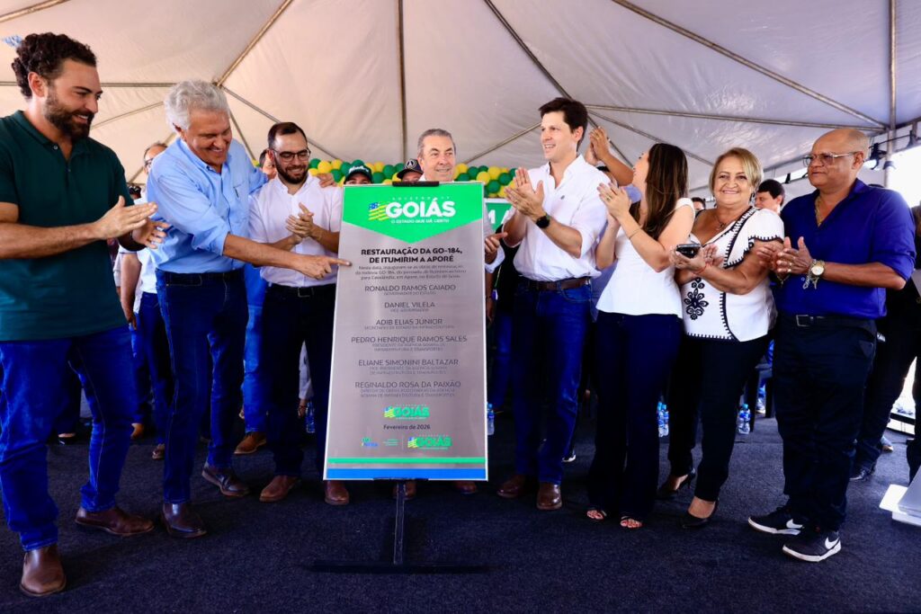 Caiado e Daniel Vilela inauguram recuperação da GO-184, entre Itumirim e Cassilândia no Mato Grosso do Sul