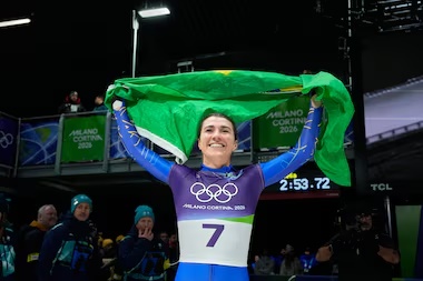Nicole Silveira fica em 11º no skeleton e atualiza recorde brasileiro nos Jogos de Inverno